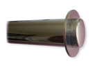 Chrome Tube Cap with End Stop for 32mm Diameter Tube