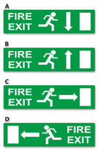 Fire Exit Sign - Rigid PVC