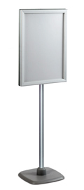 Double-sided Poster frame on adjustable stand
