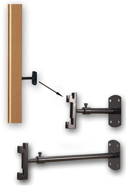 Wall Fixings for Cladded Twin-slot Uprights