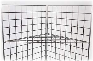 Triangular Shelf for Gridwall Panels