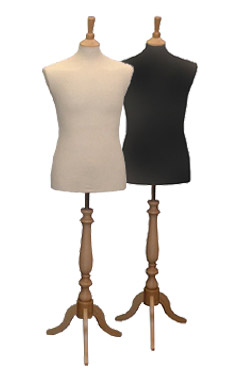 Male Mannequin Torso on classic stand